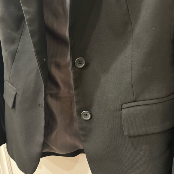 Banana Republic Womens Petite Two Button Pinpoint Lightweight Blazer  Sz 4 - Picture 8 of 8